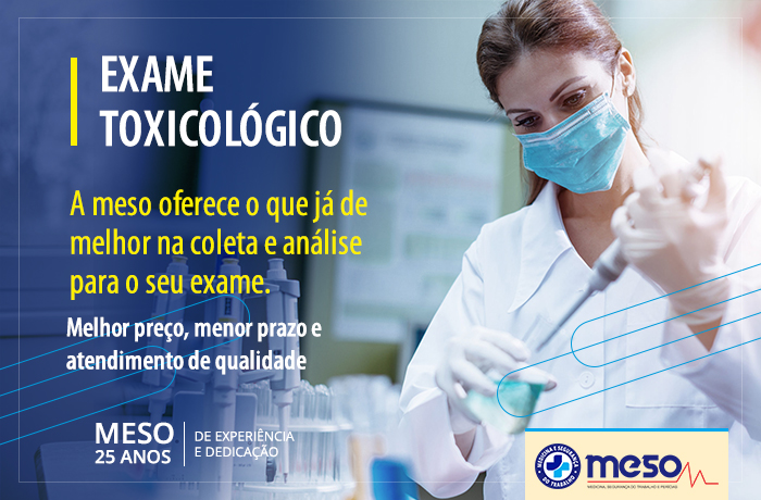 exame toxicológico MESO